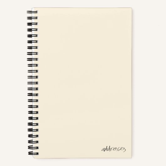 アドレス帳 ノートブック (正面)