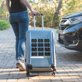 アドレス指定ゲスト宛名ラベルブラケット形状ブラック シール (スーツケースインサイチュ)