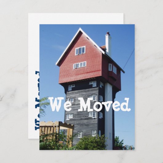 アドレス熱狂するカードの変更をコテージに移行 案内ポストカード (正面/裏面)