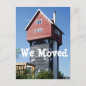 アドレス熱狂するカードの変更をコテージに移行 案内ポストカード (正面)