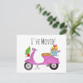 アドレス発表クラシックのクリスマススクーター ポストカード (スタンド正面)