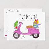 アドレス発表クラシックのクリスマススクーター ポストカード (正面/裏面)