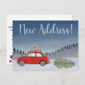 アドレス発表Fiat 500クリスマスツリー ポストカード (正面/裏面)