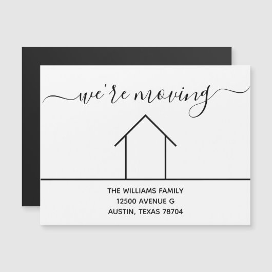 アドレス磁気カードのシックな変更を移動 (正面/裏面)