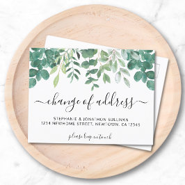 アドレス移動のユーカリ変更 案内ポストカード