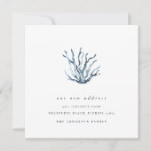 アドレス移動の沿岸青いサンゴの変化 案内状 (正面)