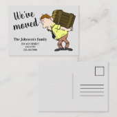 アドレス通知カードの変更を移動した エンクロージャーカード (正面/裏面)