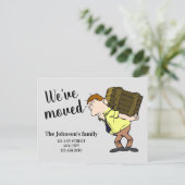 アドレス通知カードの変更を移動した 案内ポストカード (スタンド正面)