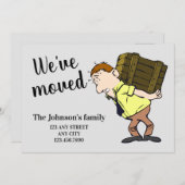 アドレス通知カードの変更を移動した 案内状 (正面/裏面)