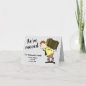 アドレス通知カードの変更を移動した 案内状 (正面)