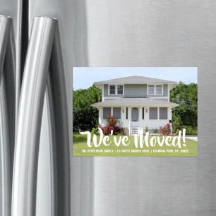 アドレス通知カードの磁気写真の変更 マグネット招待状