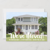 アドレス通知カードの磁気写真の変更 マグネット招待状 (正面)