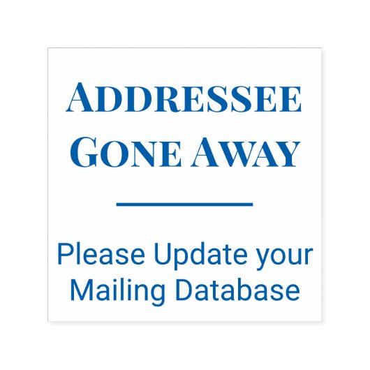 アドレス遠くにが消えた – このアドレスではない セルフインキングスタンプ (デザイン)