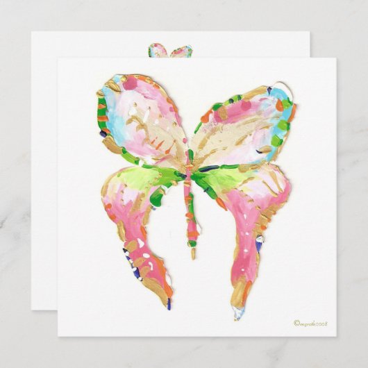 アドレス・カードのバタフライ変更 案内状 (正面/裏面)