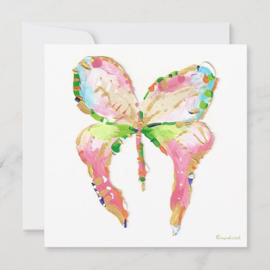 アドレス・カードのバタフライ変更 案内状 (正面)