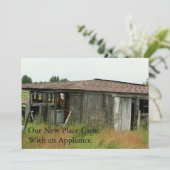 アドレス・カードのプライベート・おもしろい変更：無料アプライアンス 案内状 (スタンド正面)