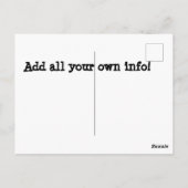 アドレス・カードの変更（オーストラリアをテーマにした） ポストカード (裏面)