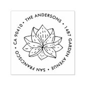 アドレス・スタンプ、カスタムアドレス・スタンプ、多肉 セルフインキングスタンプ (デザイン)