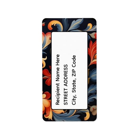 アドレスRosepaint Rosemaling 1 of 6 ラベル (正面)