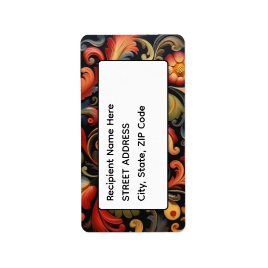 アドレスRosepaint Rosemaling 4 of 6 ラベル (正面)