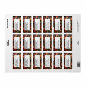 アドレスRosepaint Rosemaling 4 of 6 ラベル (フルシート)