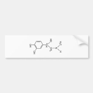 アドレナリンの化学式化学ホルモンのelem バンパーステッカー