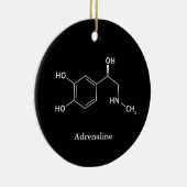アドレナリンエピネフリン分子化学 セラミックオーナメント (右)