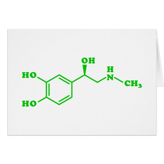 アドレナリン分子化学式 (正面横)