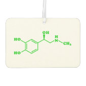 アドレナリン分子化学式 カーエアーフレッシュナー (裏面)