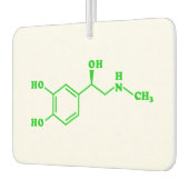 アドレナリン分子化学式 カーエアーフレッシュナー (左)