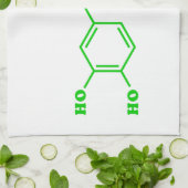 アドレナリン分子化学式 キッチンタオル (折り畳み)