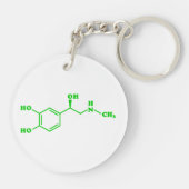 アドレナリン分子化学式 キーホルダー (裏面)
