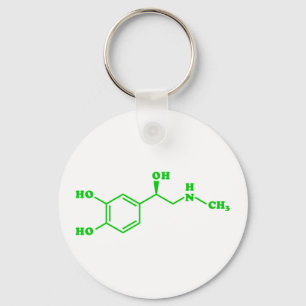 アドレナリン分子化学式 キーホルダー