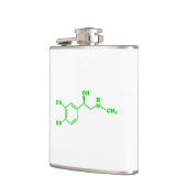 アドレナリン分子化学式 フラスク (左)