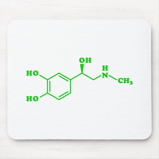 アドレナリン分子化学式 マウスパッド (正面)