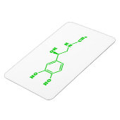 アドレナリン分子化学式 マグネット (左側)