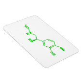 アドレナリン分子化学式 マグネット (右側)