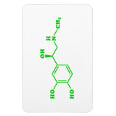 アドレナリン分子化学式 マグネット (縦)