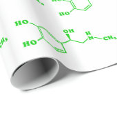 アドレナリン分子化学式 ラッピングペーパー (ロールコーナー)