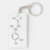 アドレナリン化学式化学化学ホルモンelem キーホルダー (裏面)