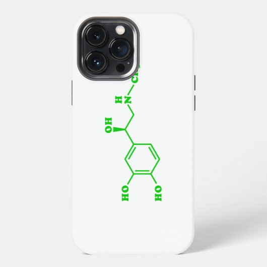 アドレナリン 分子 化学式 iPhoneケース (裏面)