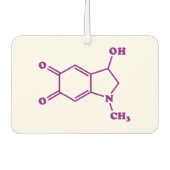 アドレノクローム分子化学式 カーエアーフレッシュナー (正面)