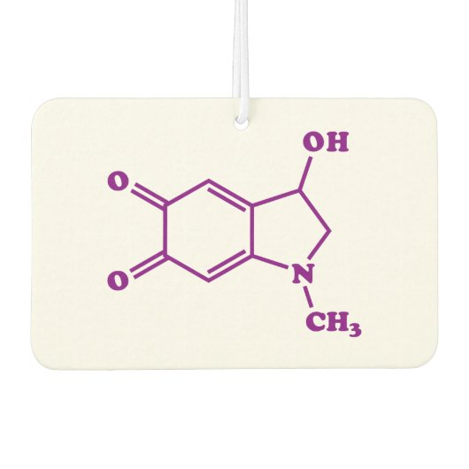 アドレノクローム分子化学式 カーエアーフレッシュナー (正面)