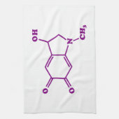 アドレノクローム分子化学式 キッチンタオル (縦)