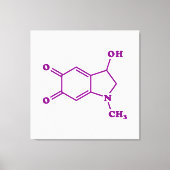アドレノクローム分子化学式 キャンバスプリント (正面)