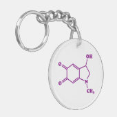 アドレノクローム分子化学式 キーホルダー (正面左)