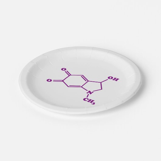 アドレノクローム分子化学式 ペーパープレート (アングル)