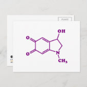 アドレノクローム分子化学式 ポストカード (正面/裏面)