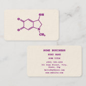 アドレノクローム分子化学式 名刺 (正面/裏面)