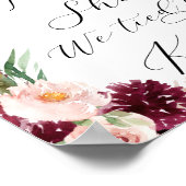 アドレフローラショットスクリプトを取る披露宴バー記号 ポスター (角)